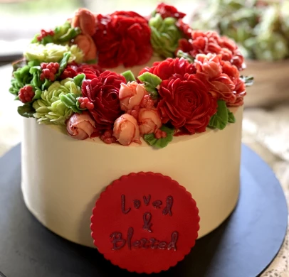 Buttercream Floral Cake